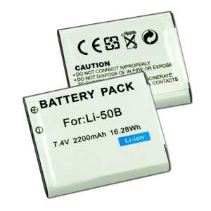 New 7.4v 2200mAh LI ion battery pack for Olympus LI 50B 