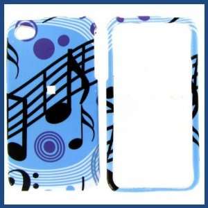  Apple iPhone 4/CDMA/4S Blue Music Protective Case 