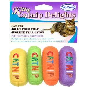  Vo Toys Catnip Pillows Assorted Styles   4 Pack Pet 
