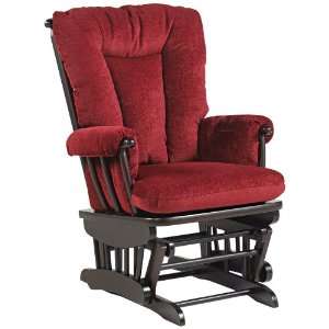  Lainey Merlot Upholstered Glide Rocker Chair Kitchen 