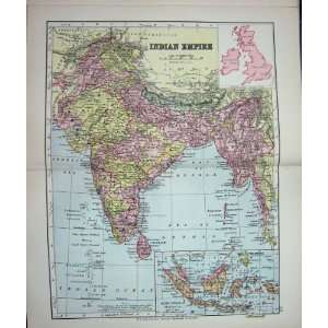   Colour Map C1882 Indian Empire Ceylon Sumatra Borneo