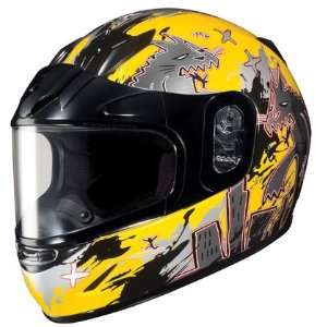  HJC CL Y Katzilla Youth Snowmobile Helmet Yellow MC3 Automotive