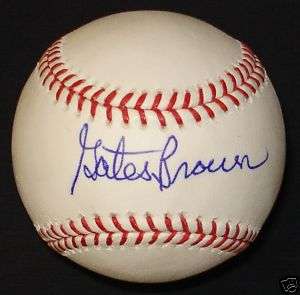 Gates Brown Autographed Official Major League Baseball  