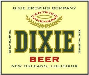 Dixie Beer Iron   on T   Shirt Transfer 8 x 10  