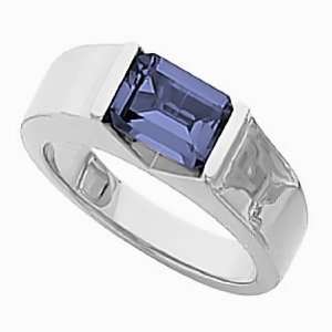  14K White Gold Iolite Ring Jewelry