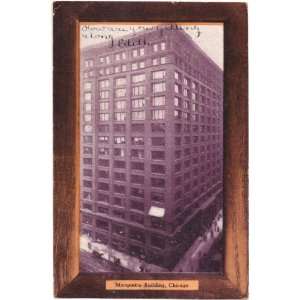  1908 Vintage Postcard Marquette Building   Chicago 