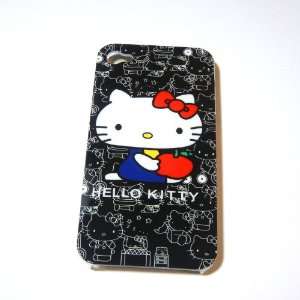  Hello Kitty black Snap On Hard Case Cover for iphone 4 4G 
