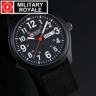 New Analog Mens Watch Date Day Quartz Sport Wrist Army Military 