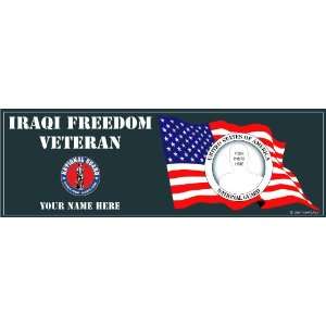  National Guard Iraqi Freedom Veteran Bumper Sticker 