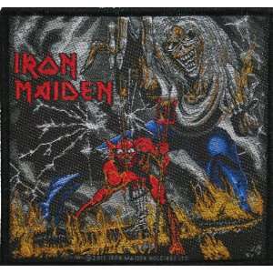  Iron Maiden Number Of The Beast Woven Metal Music Patch 