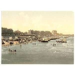   of Beach and ladies bathing place, Margate, England
