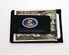   Leather Money Clip Wallet (NEW) Louisiana State Tigers NCAA Billfold