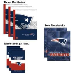 New England Patriots NFL Combo School/Office Pack  Sports 
