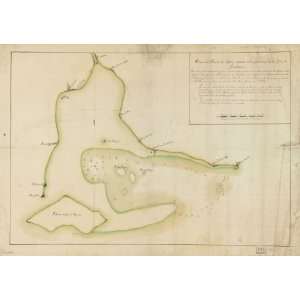  1814 map of Guam, Apra Harbor