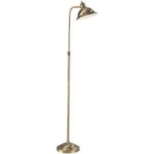  Manno Floor Lamp, 76Hx10.5W, ANTIQUE BRASS