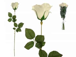 48 pcs Long Single Stem Rose Bundles   Wedding Silk Flowers Bouquets 