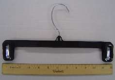 12”Black Plastic Pinch Clip PANT HANGERS Box of 200  