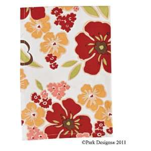  Park Designs 100% Cotton Cloth Napkins S/6 Poppy Flowers 
