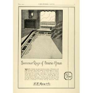  1924 Ad R.H. Macys Department Store Chain Summer Rugs 
