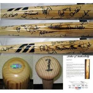 1990s Baseball Tour of Japan Signed Bat 21 Sigs PSA LOA   Autographed 