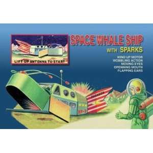  Exclusive By Buyenlarge Space Whale Ship with Sparks 28x42 