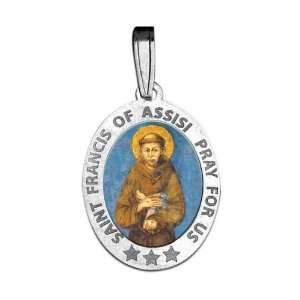  Saint Francis Of Assisi Medal Color Jewelry