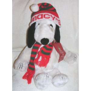  Peanuts 18  Plush Snoopy with Knit Hat and Scarf 