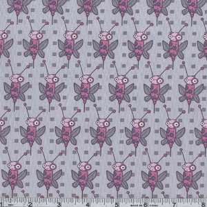  45 Wide Garden Friends Ivy League Bees Grey Fabric By 