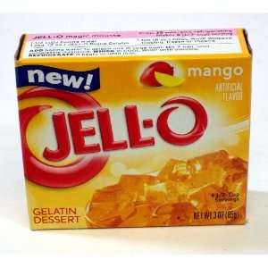 Jell o Gelatin Dessert, Mango, 3 ounce Boxes (Pack of 4)  