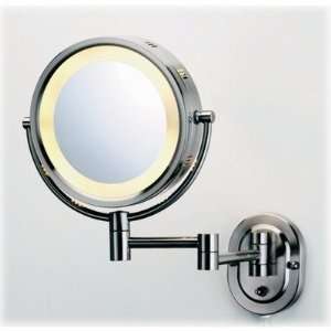  Jerdon HL65N 8 Inch Lighted Wall Mount Mirror, Corded 