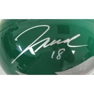 Jeremy Maclin Autographed Helmet   Green T B F S JSA   Autographed NFL 
