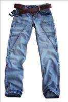 NWT Energie Vogue Mens Stylish Washed BLUE Jeans W30/32/34/36  