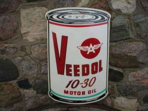 VEEDOL MOTOR OIL CAN SIGN W  