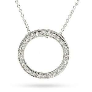  Eternity Circle of Life Love Hope Sterling Silver CZ Charm 