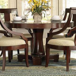 Cherry Mahogany 54 Round Pedestal DINETTE DINING TABLE  