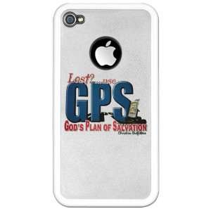  iPhone 4 Clear Case White Lost Use GPS Gods Plan of 