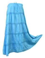   Special   BombayFashions Solid Color Gypsy Bohemian Long Skirt
