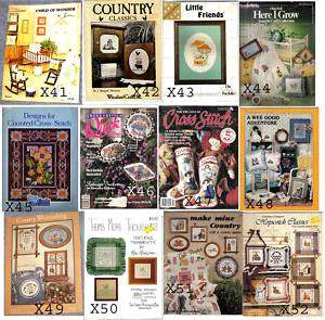 Cross Stitch Patterns,Books,Leaflets CHOICE of Many,3  