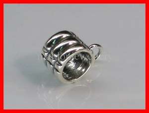 Sterling Silver Dangle Bead Charm   Add Own Charms  