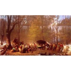 Hand Made Oil Reproduction   Jonathan Eastman Johnson   24 x 14 inches 