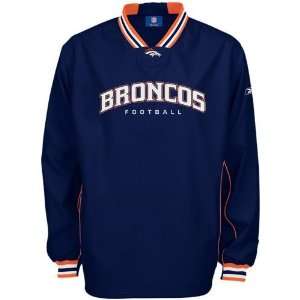  Reebok Denver Broncos Navy Blue Play Dry Hot Jacket 