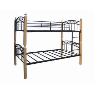  Twin Bunk Bed in Light Wood Furniture & Decor