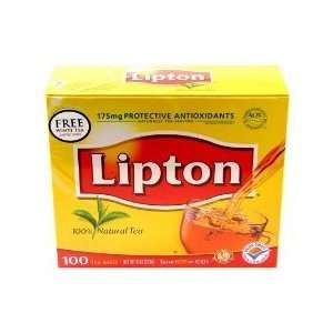 Lipton 100% Natural 100 Tea Bags 175mg Protective Antioxidants by 