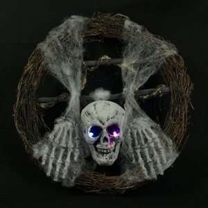  Skull Wreath with Light