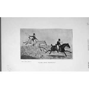 1905 Hunting Horses Jumping Fence BailyS Magazine