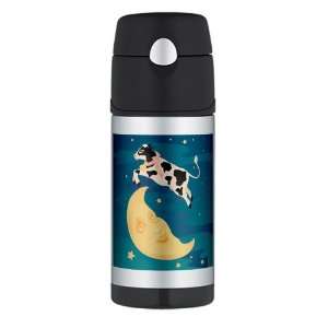   Thermos Travel Water Bottle Cow Jumped Over the Moon 