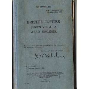   Jupiter VIII   IX Aircraft Engine Maintenance Manual Bristol Jupiter