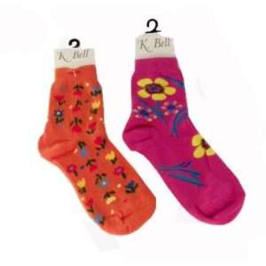  Womens K BELL Socks  Flowers Case Pack 96 Sports 