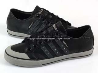 Adidas Clemente Stripe Lo Leather Black/Shift Grey/Solid Grey Casual 