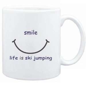  Mug White  SMILE  LIFE IS Ski Jumping  Sports Sports 